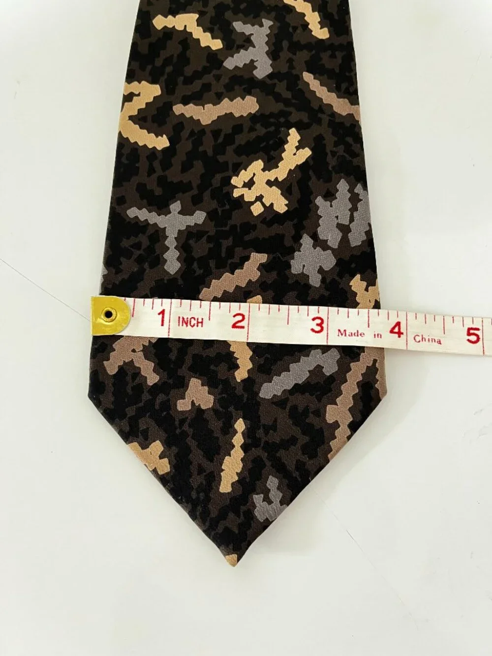 MISSONI CRAVATTE Geometric Multicolor Made in Spain SILK NECKTIE- Preowned